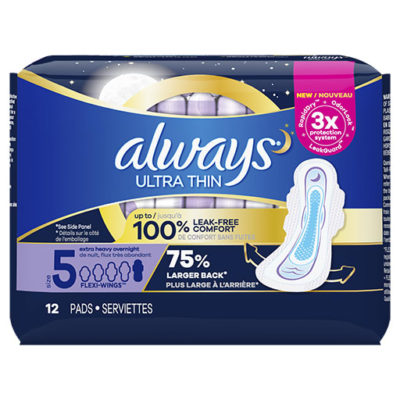 Always Ultra S5 Night Duo Packs (12 PADS) 1S