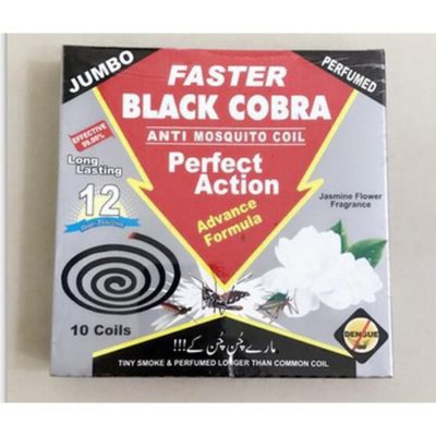 Black Cobra Perfumed Coil Pack of 10 1s