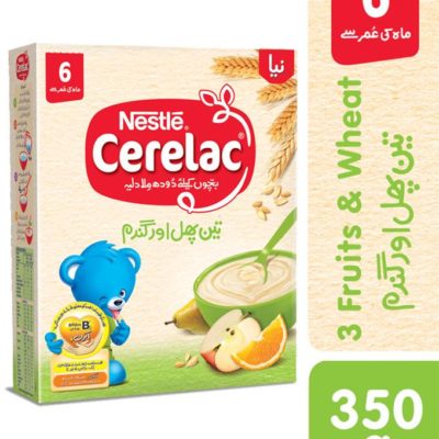 Nestle Cerelac 3 Fruit 350gm 1s