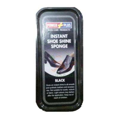 PowerPlus  Instant Shoe Shine Sponge Black  1S