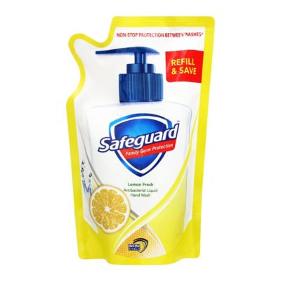 SAFE GUARD LIQUID HAND WASH Lemon fresh 375ml Refill 1s