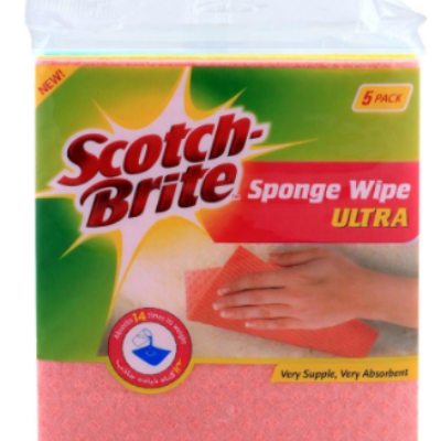 Scotch Brite 5in1 Sponge Cloth Sponge Wipe Ultra 1s