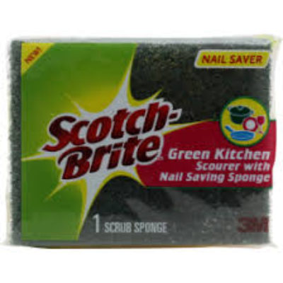 Scotch Brite Nail Savers 1 Scrub Sponge 1s