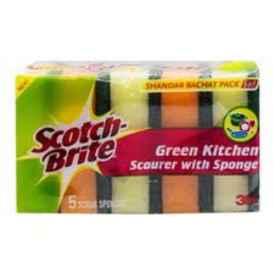 Scotch Brite Shandar Bachat Pack Scourer with Sponge5in1 1s