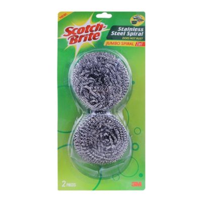 Scotch Brite Stainless Steel Jumbo Spiral 2in1 1s