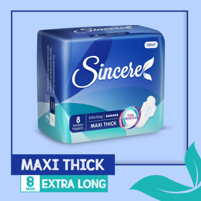 Sincere Maxi Thick Long Regular Pack  (8pcs)1s