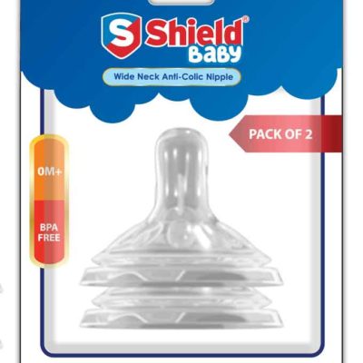 Shield Wide Neck Anticolic Nipple 1s