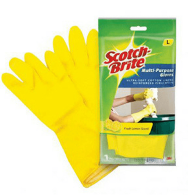 Scotch Brite Perfume Gloves Yellow LARGE Pair 1s