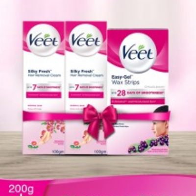 Veet Normal skin HOME Salon KIT wax Strips (1s)