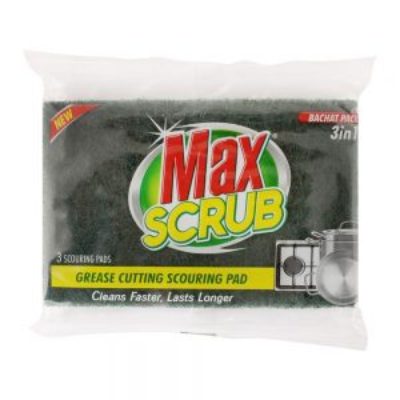 Max Scrub Scouing Pad Bachat Pack 3in1