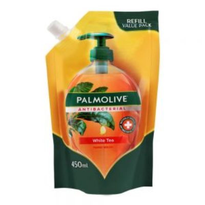 Palmolive Antibacterial White Tea Hand Wash Pouch 450ml