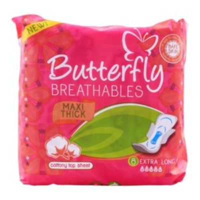 Butterfly Breathables Maxi Thick 8 Extra Long