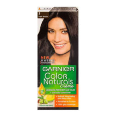 Garnier Colour Natural Hair Colour 3 Natural Dark Brown