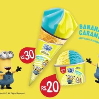 Paddle Pop Mini Cone Minions